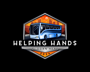 Transportation Bus Travel Tour logo design