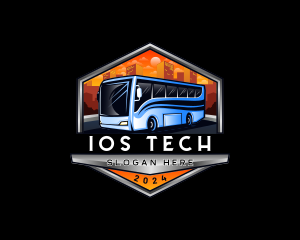 Transportation Bus Travel Tour logo design