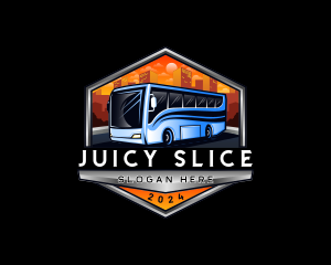 Transportation Bus Travel Tour logo design