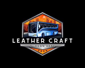 Transportation Bus Travel Tour logo design