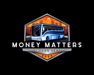 Transportation Bus Travel Tour logo design