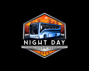 Transportation Bus Travel Tour logo design