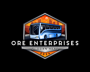 Transportation Bus Travel Tour logo design