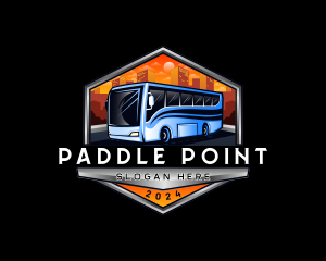 Transportation Bus Travel Tour logo design