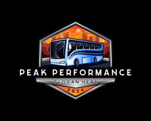 Transportation Bus Travel Tour logo design