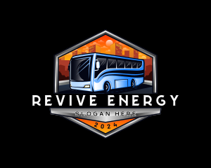 Transportation Bus Travel Tour logo design