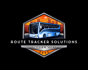 Transportation Bus Travel Tour logo design