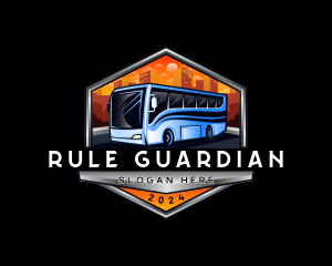 Transportation Bus Travel Tour logo design