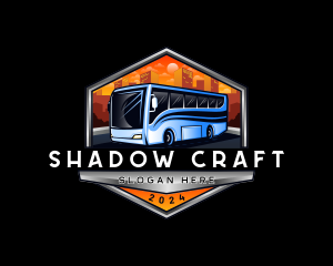 Transportation Bus Travel Tour logo design