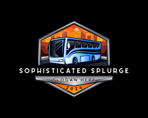 Transportation Bus Travel Tour logo design