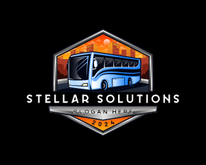 Transportation Bus Travel Tour logo design