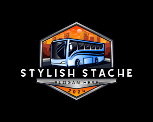 Transportation Bus Travel Tour logo design