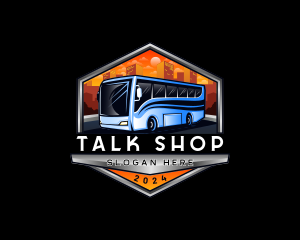 Transportation Bus Travel Tour logo design