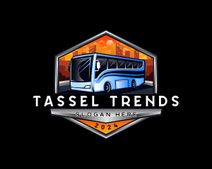 Transportation Bus Travel Tour logo design