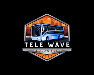 Transportation Bus Travel Tour logo design