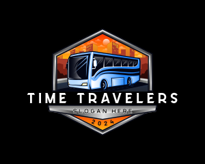 Transportation Bus Travel Tour logo design