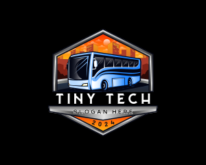 Transportation Bus Travel Tour logo design