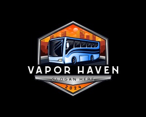 Transportation Bus Travel Tour logo design