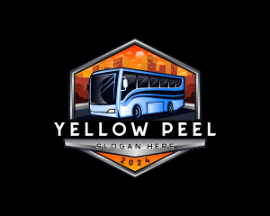 Transportation Bus Travel Tour logo design