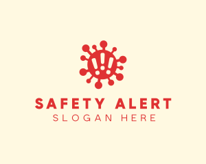 Virus Outbreak Alert logo design