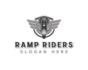 Motorcycle Biker Rider logo design