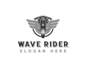 Motorcycle Biker Rider logo design