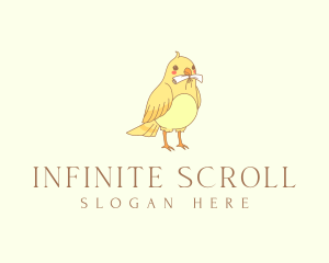 Bird Paper Scroll logo