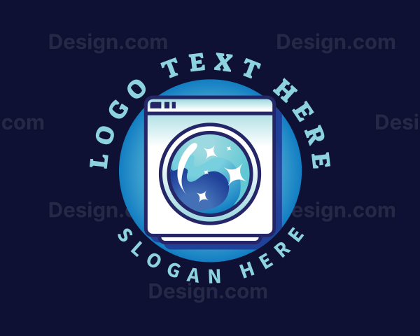 Laundry Washing Machine Logo