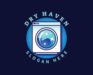 Laundry Washing Machine logo design