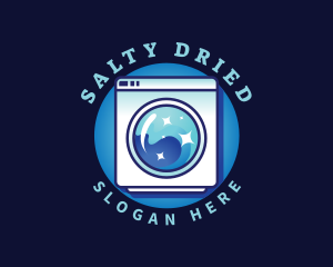 Laundry Washing Machine logo design