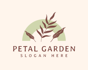 Organic Garden Leaf logo design