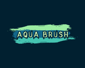 Mural Graffiti Brush logo design