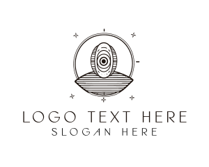 Abstract Geometric Circle Eye logo