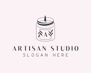 Scented Candle Spa logo design