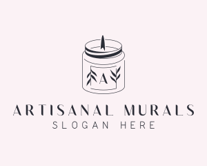 Scented Candle Spa logo design