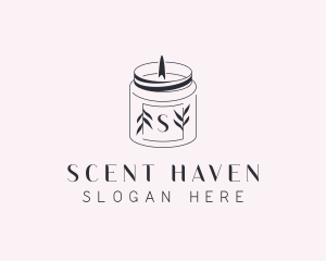 Scented Candle Spa logo design