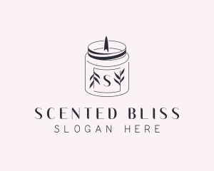 Scented Candle Spa logo design