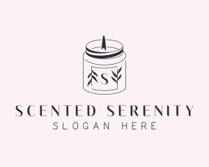 Scented Candle Spa logo design