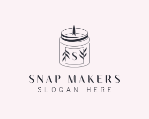 Scented Candle Spa logo design