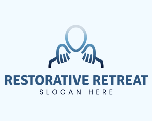 Person Massage Minimal logo