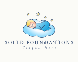 Baby Bedtime Cloud Logo