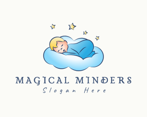 Baby Bedtime Cloud logo design