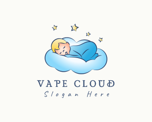 Baby Bedtime Cloud logo design