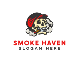Skull Tobacco Smoker logo