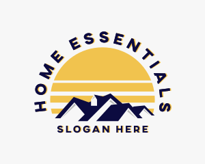 Residential Home Roofing logo design