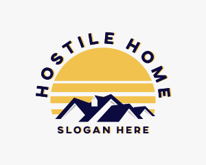 Residential Home Roofing logo design