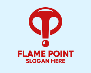 Red Exclamation Point  logo design