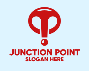 Red Exclamation Point  logo design