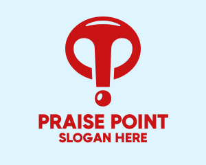 Red Exclamation Point  logo design