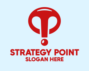 Red Exclamation Point  logo design